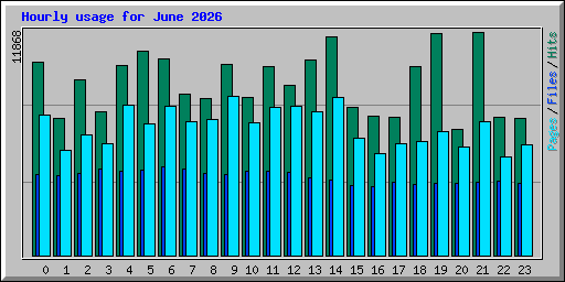 Hourly usage for June 2026